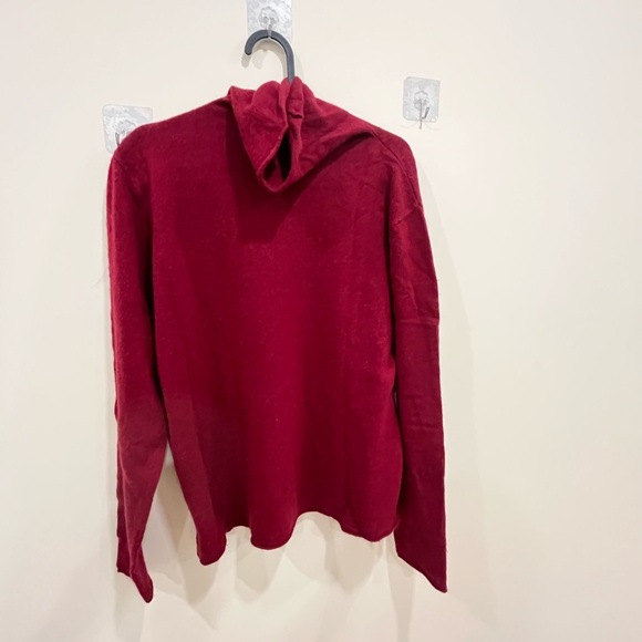 Cozy Red Turtleneck Sweater - Picture 7 of 8